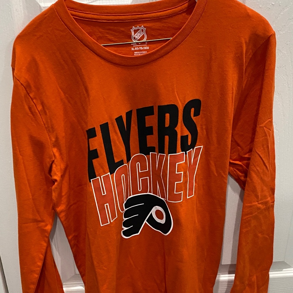 NHL Flyers Orange Long Sleeve Tee